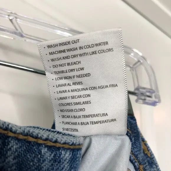 KanCan Womens Artemis High Rise Boyfriend Distressed Jeans Size 13/30 Med Wash - Picture 10 of 11